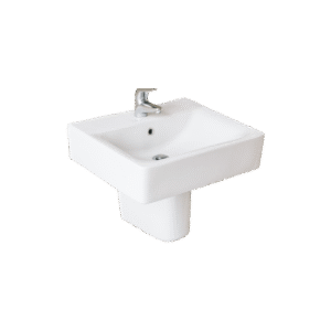 white sink faucet