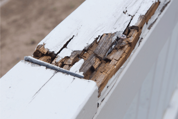 rotten-wood-on-a-porch-railing.-Does-Wood-Rot-Spread